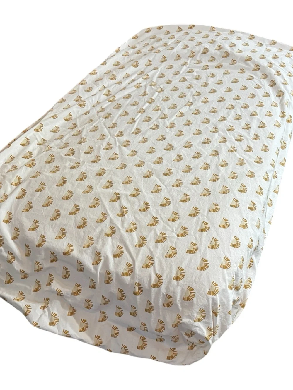 West Elm Kids Sherman Samuel Dessert Sun Nursery Crib Fitted Sheet Gold Sunburst